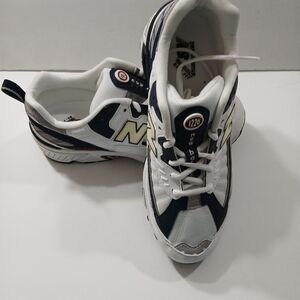 New Balance Men's Athletic Shoes - White, Blue And Red Accents